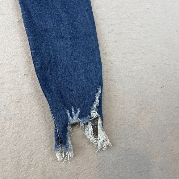 Judy Blue Womens Sz 0/24 Cropped Jeans Frayed Hem Distressed #JB82115DK - Picture 12 of 16